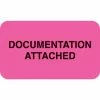 Medical Arts Press® Insurance Carrier Collection Labels, Documentation Attached, Fl Pink, 7/8x1-1/2", 500 Labels