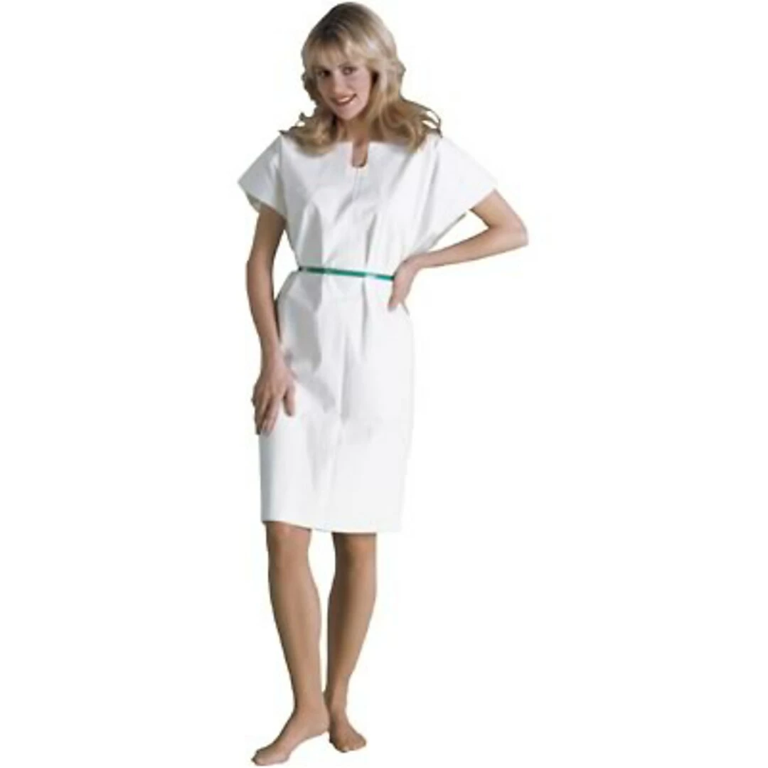 TIDIĀ® Adult Disposable Gowns; Poly-Tissue, White