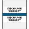 Medical Arts Press® Standard Preprinted Chart Divider Tabs, Discharge Summary, Dark Blue