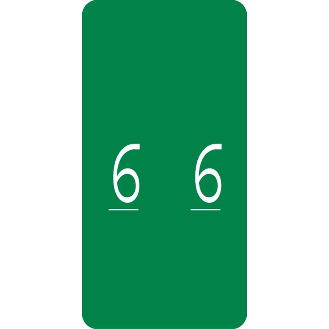 Medical Arts Press® Smead® Compatible Numbered Color-Coding Labels, "6"