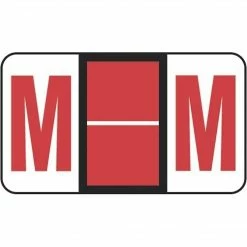 Medical Arts Press® POS® Systems Compatible 3300 Series Alpha Sheet Labels; "M"