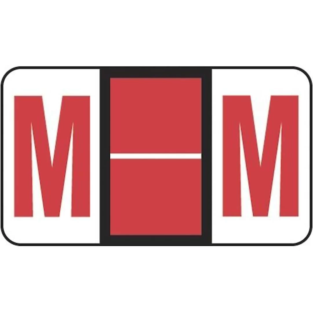 Medical Arts Press® POS® Systems Compatible 3300 Series Alpha Sheet Labels; "M"