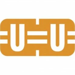 Medical Arts Press® TAB® Products Compatible Alpha Mini Label Sheets; "U"
