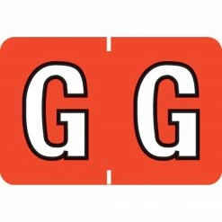 Medical Arts Press® Colwell Jewel Tone® Compatible Alpha Roll Labels, "G"