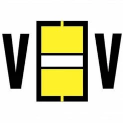 Medical Arts Press MAP™ Jeter® Compatible Alpha Sheet Style Labels; "V"