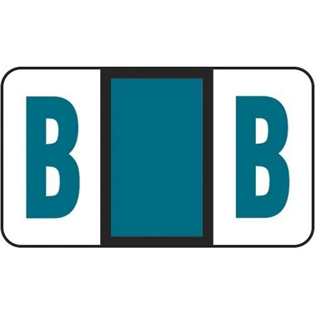Medical Arts Press® POS® Systems Compatible 3300 Series Alpha Sheet Labels; "B"
