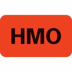 Medical Arts Press® Insurance Chart File Medical Labels, HMO, Fluorescent Red, 7/8x1-1/2", 500 Labels