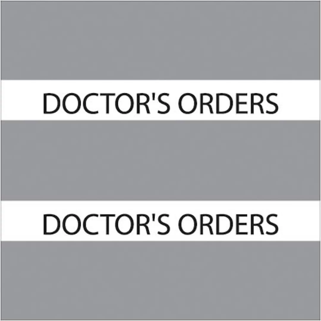 Medical Arts Press® Large Chart Divider Tabs; Doctor's Orders, Gray