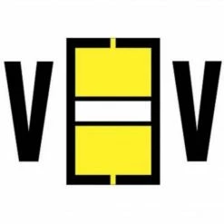 Medical Arts Press® Jeter® Compatible Alpha 3-Ring Style Labels, "V"
