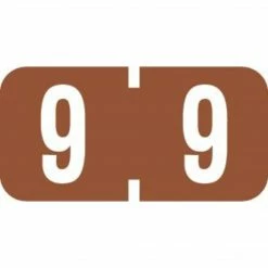 Medical Arts Press® TAB® Products Compatible Numeric Mini Label Sheets; "9"