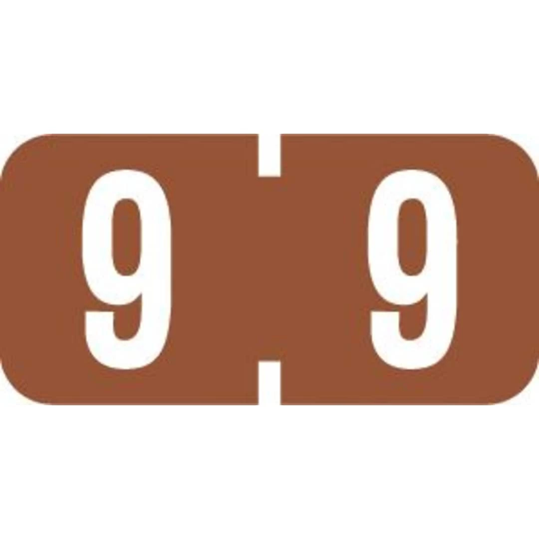 Medical Arts Press® TAB® Products Compatible Numeric Mini Label Sheets; "9"