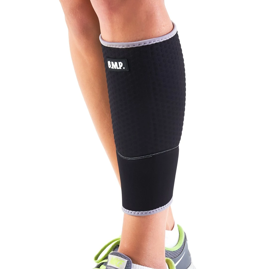 Black Mountain Products Extra Thick Warming Calf Compression Sleeve, Therapeutic Warming Sensation, Black, Medium - Image 2