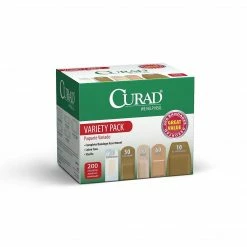 CURAD® Bandage Variety Pack, 200 Bandages/Box, 24 Boxes/Carton