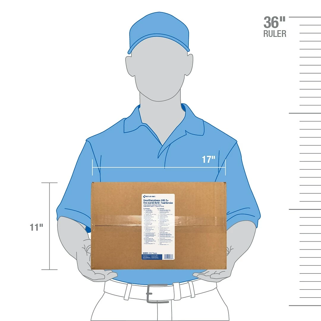 First Aid Only™ ANSI A+ SmartCompliance Large Food Service First Aid Kit Refill For Up To 50 People (90828) - Image 2