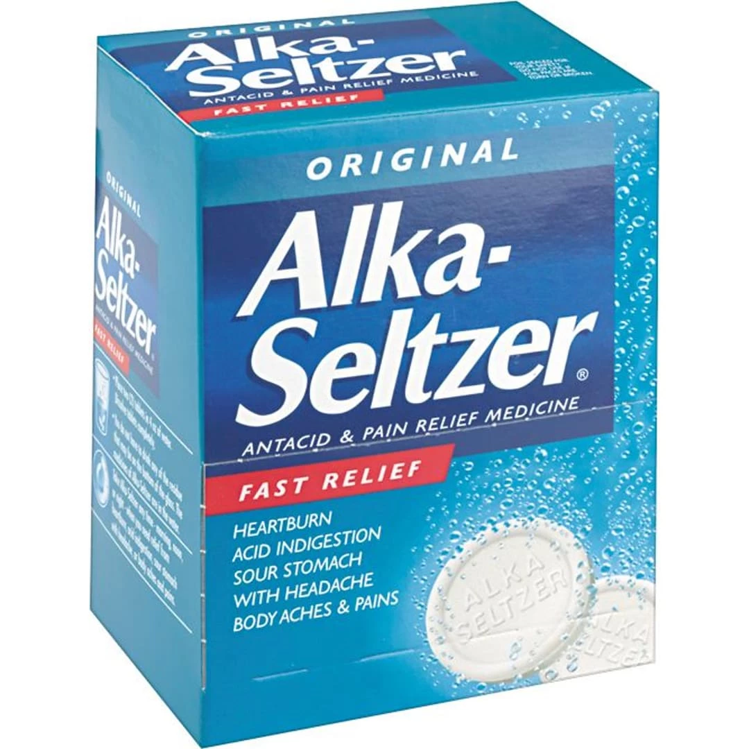 Alka-Seltzer® Antacid & Pain Reliever Refill, 2/Packet, 50/Packets