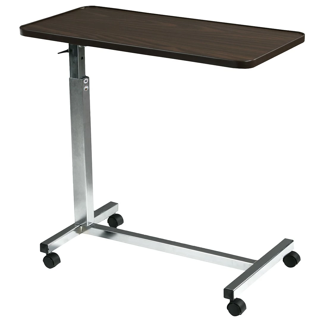 Drive Medical Non Tilt Top Overbed Table, Chrome (13003) - Image 2