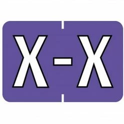 Medical Arts Press MAP™ Barkley™ & Sycom® Compatible Alpha Roll Style Labels; "X"