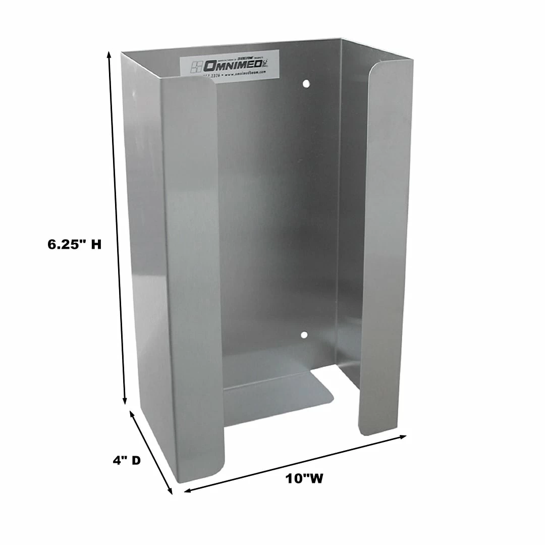 Omnimed Single Stainless Steel Single Glove Box Holder (305300) - Image 2