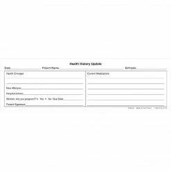 Medical Arts Press® Health History Update Label