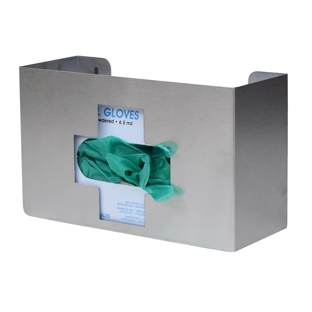 Omnimed Single Medical Cross Glove Box Dispenser, Stainless Steel (305335)