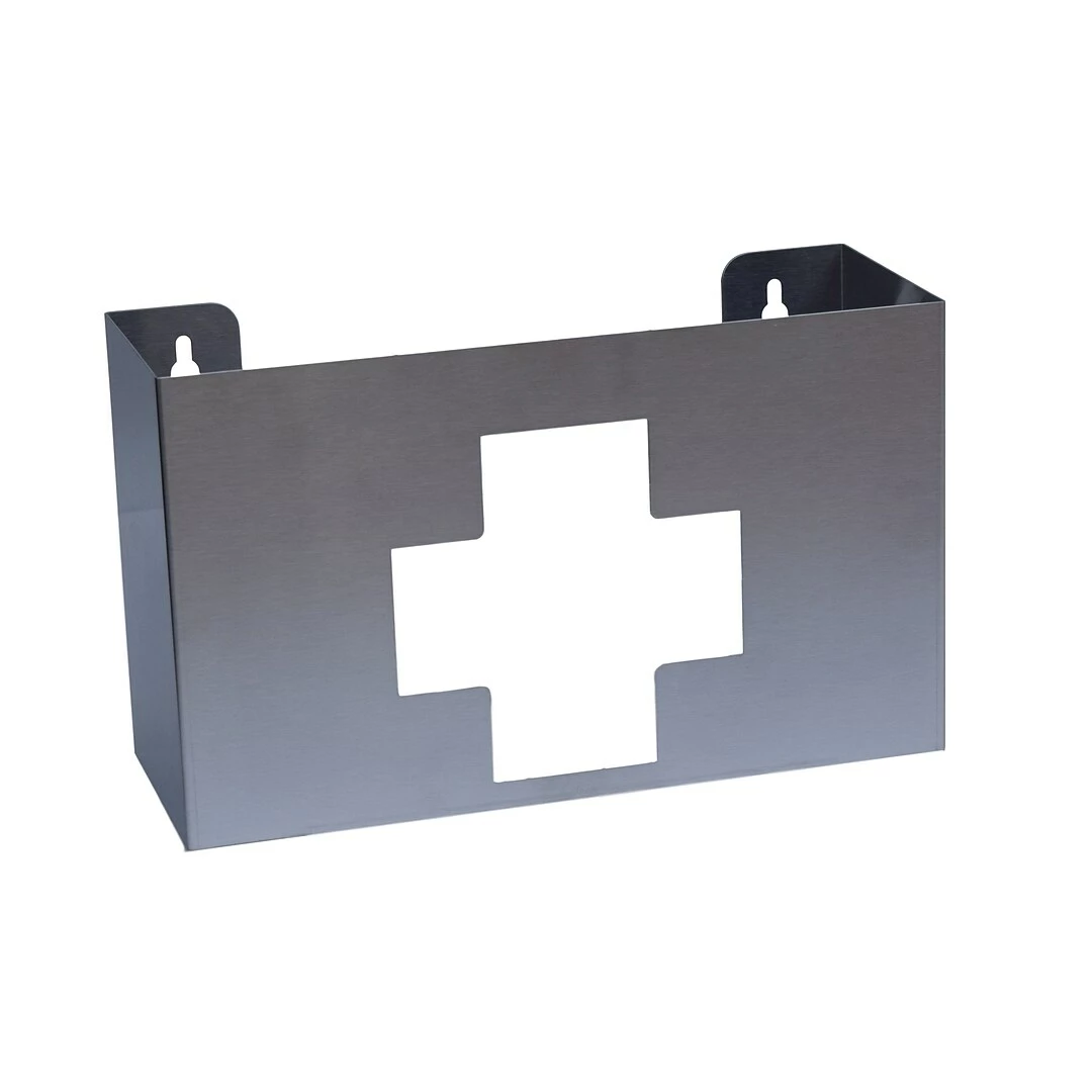 Omnimed Single Medical Cross Glove Box Dispenser, Stainless Steel (305335) - Image 3