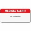 Medical Arts Press® Chart Alert Medical Labels, Medical Alert, Red And White, 7/8x1-1/2", 250 Labels