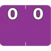 Medical Arts Press® Numeric Labels On Roll; "0", Purple