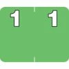 Medical Arts Press® Numeric Labels On Roll; "1", Light Green