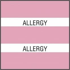 Medical Arts Press® Large Chart Divider Tabs; Allergy, Lt. Pink