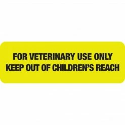 Medical Arts Press® Veterinary Medication Labels, For Veterinary Use Only, Fl Chartreuse, 1/2x1-1/2", 500 Labels