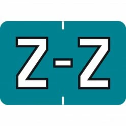 Medical Arts Press® Colwell Jewel Tone® Compatible Alpha Roll Labels, "Z"