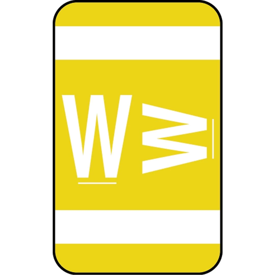 Medical Arts Press® Smead® Alpha-Z® Compatible Alpha Roll Labels, "W"