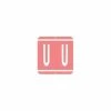 Medical Arts Press® GBS® Compatible 1900 Series Alpha Roll Labels; "U"