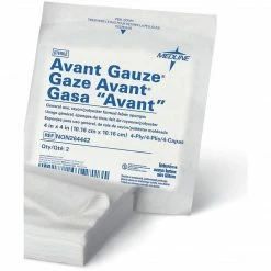 Medline Avant Deluxe™ Non-woven Sterile Gauze Sponges, 4" X 4" Size, 4 Ply, 1200/Pack