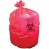 Heritage Bag Heritage Healthcare Printed Biohazard Liner 33"x39", 1.3Mil, 150 Ct, Flat Pack, Red