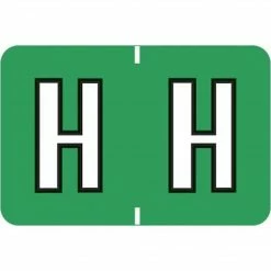 Medical Arts Press® Colwell Jewel Tone® Compatible Alpha Binder Sheet Labels; "H"