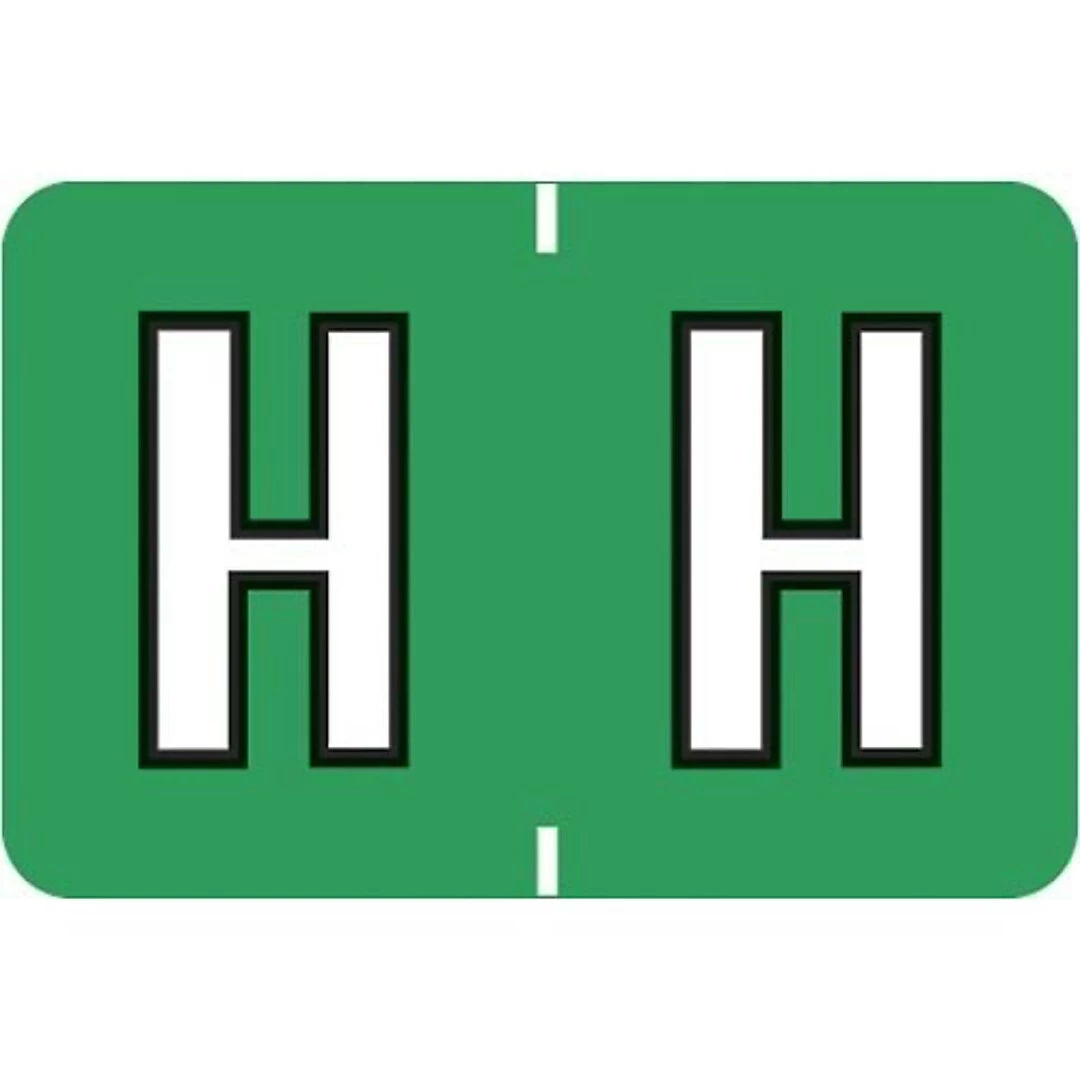 Medical Arts Press® Colwell Jewel Tone® Compatible Alpha Binder Sheet Labels; "H"
