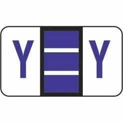 Medical Arts Press® Jeter® Compatible 5100 Series Alpha Sheet Labels; "Y"