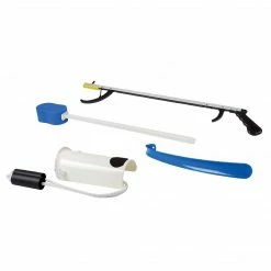 FabLife Hip Kit #1: 26" Reacher, Contoured Sponge, Sock And Stocking Aid, 18" Plastic Shoehorn
