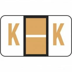 Medical Arts Press® Jeter® Compatible 5100 Series Alpha Sheet Labels; "K"