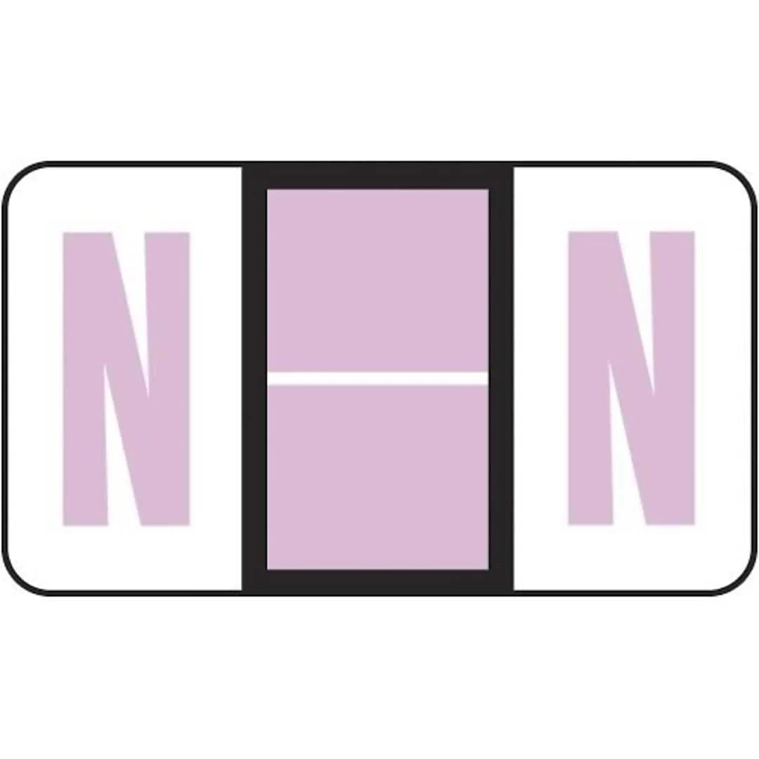 Medical Arts Press® POS® Systems Compatible 3300 Series Alpha Sheet Labels; "N"
