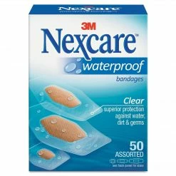 Nexcare™ Waterproof Bandages, Assorted, 50/Pack (432-50-3)