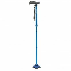Drive Medical HurryCane HurryCane Freedom Edition Folding Cane With T Handle, Blue (HCANE-BL-C2)