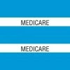 Medical Arts Press® Large Chart Divider Tabs; Medicare, Lt. Blue