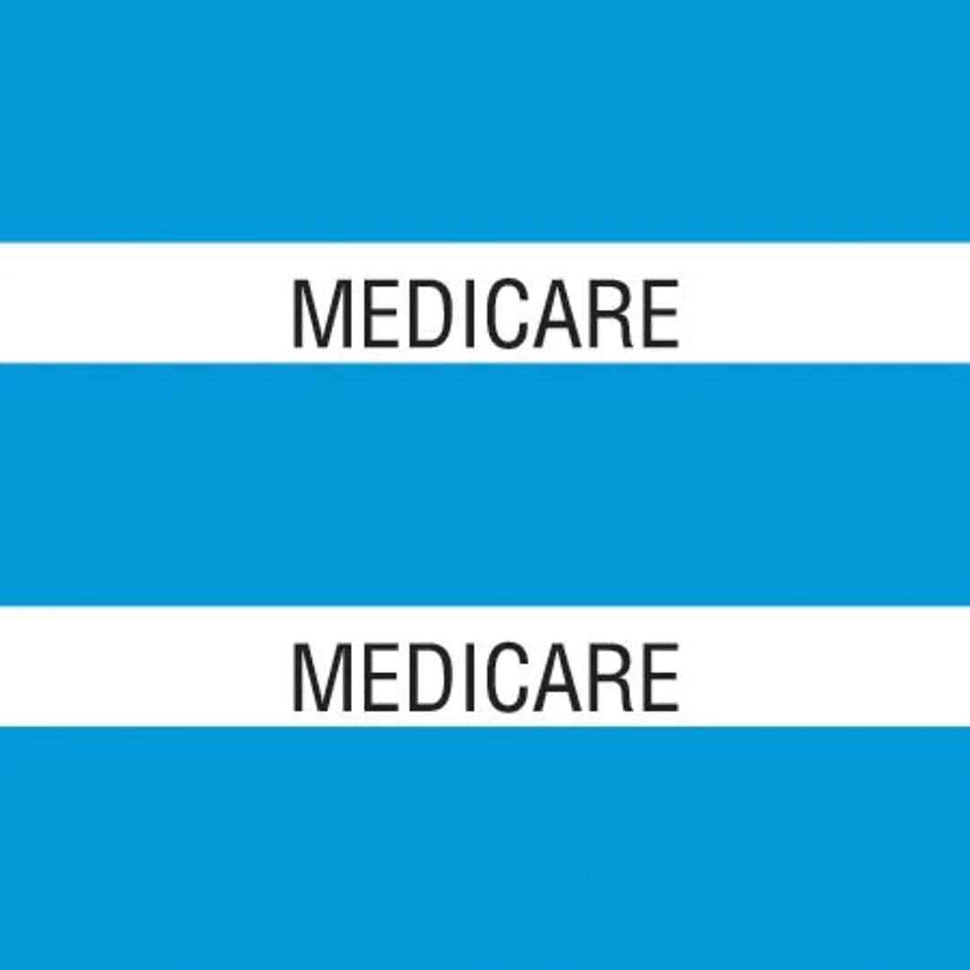 Medical Arts PressĀ® Large Chart Divider Tabs; Medicare, Lt. Blue