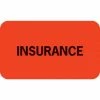 Medical Arts Press® Insurance Chart File Medical Labels, Insurance, Fluorescent Red, 7/8x1-1/2", 500 Labels