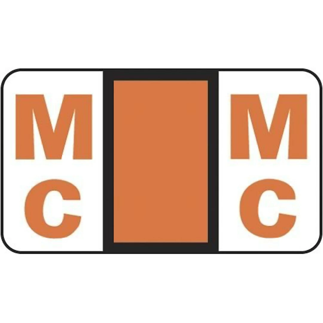 Medical Arts Press® POS® Systems Compatible 3300 Series Alpha Sheet Labels; "Mc"