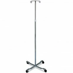Medline Chrome Four Leg IV Poles