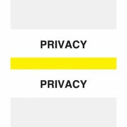 Medical Arts Press® Standard Preprinted Chart Divider Tabs; Privacy, Yellow