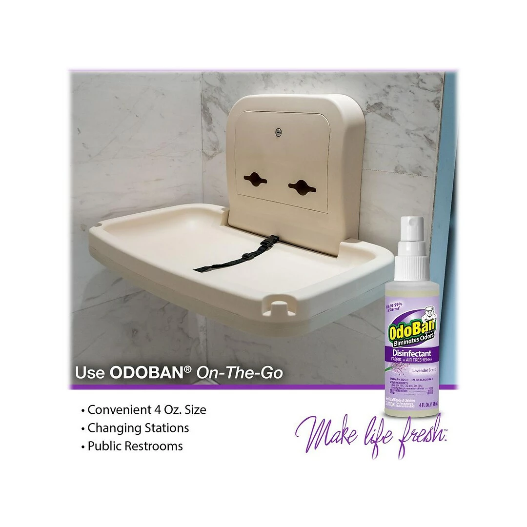 ODOBAN Disinfectant Spray, Lavender, 4 Fl. Oz., 16/Pack (91LAV4OZ16-STP) - Image 3